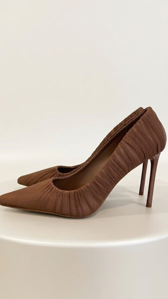 Zapato stileto plisado