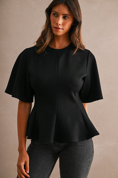 Blusa playera peplum