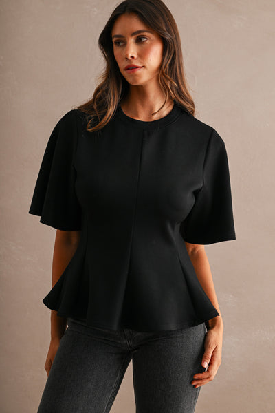 Blusa playera peplum
