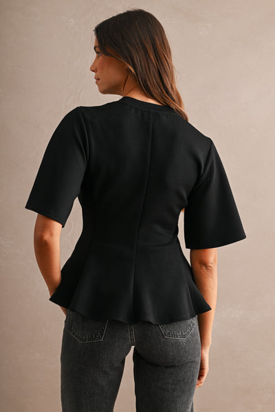 Blusa playera peplum