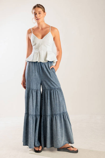 Blusa tirantes peplum
