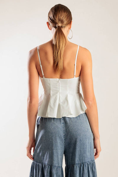 Blusa tirantes peplum