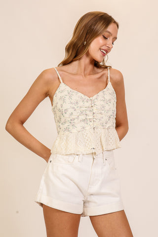 Blusa top tirantes floral