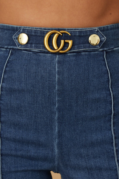 Pantalon mezclilla acampanado
