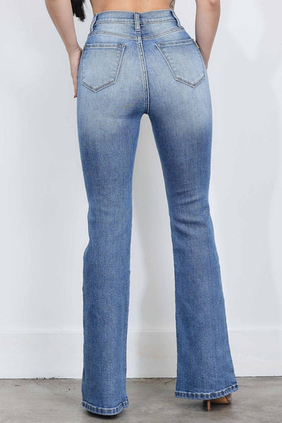 Pantalon mezclilla acampanado