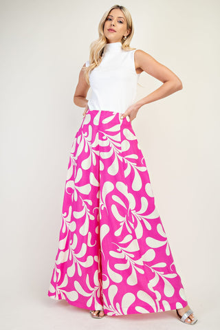 Pantalon palazzo estampado