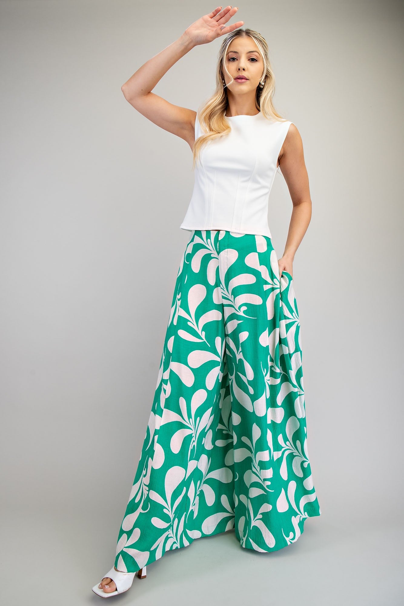 Pantalon palazzo estampado