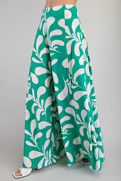 Pantalon palazzo estampado
