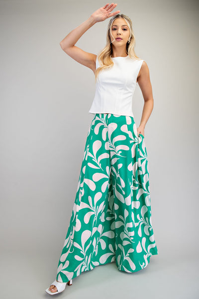 Pantalon palazzo estampado
