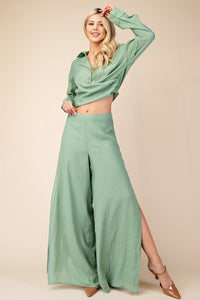 Pantalon vestir ancho