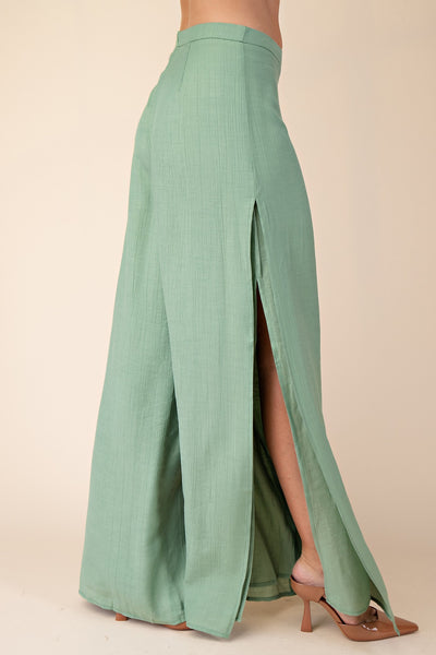 Pantalon vestir ancho