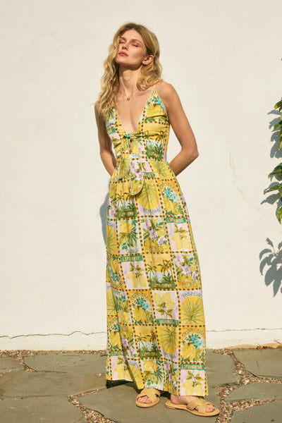 Vestido  largo estampado