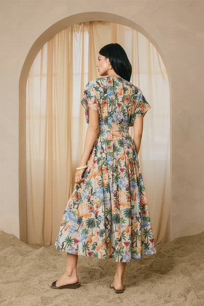 Vestido  largo estampado