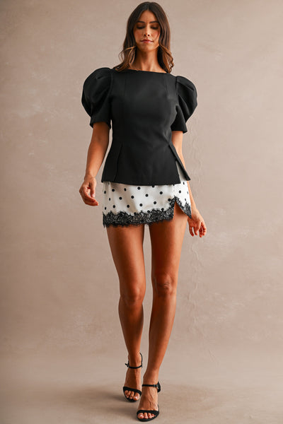 Blusa manga abullonada