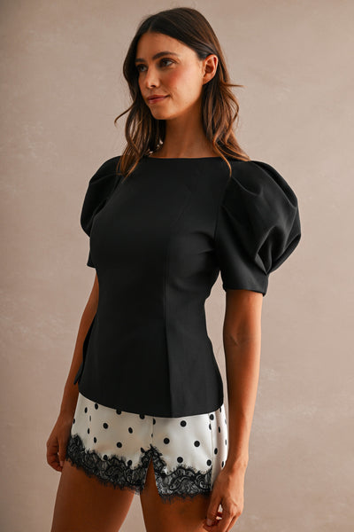 Blusa manga abullonada