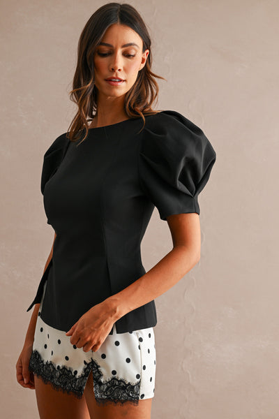 Blusa manga abullonada