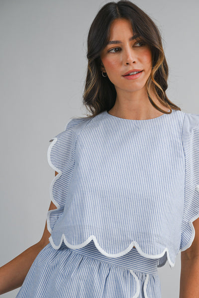 Blusa borde ondulado