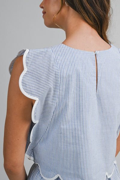 Blusa borde ondulado