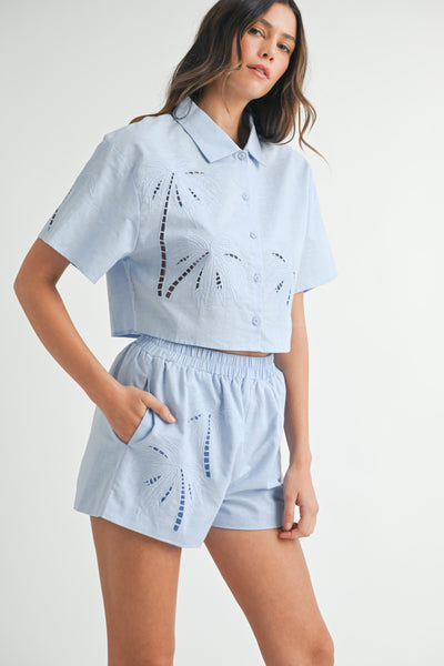 Blusa camisa manga corta