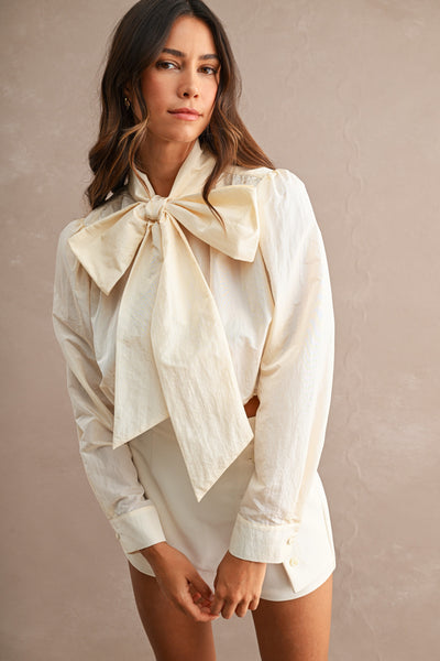 Blusa corta cinta cuello