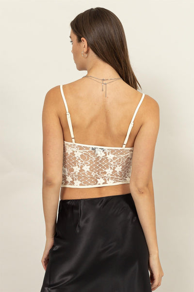 Blusa corset encaje