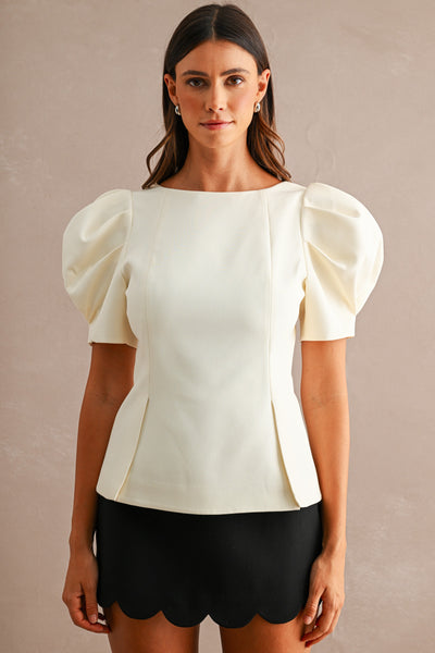 Blusa manga abullonada