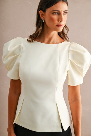 Blusa manga abullonada