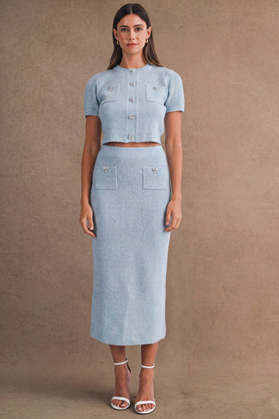 Falda midi lapiz