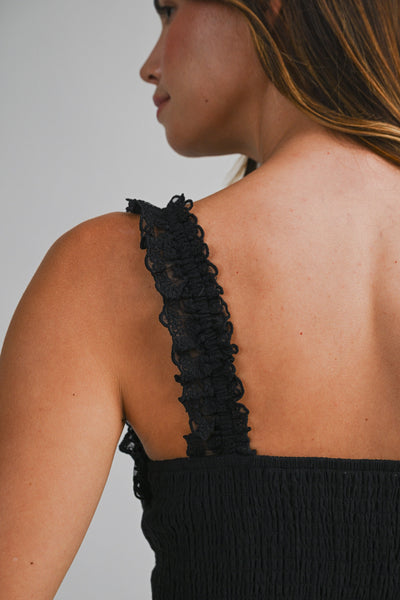 Blusa tirantes con encaje