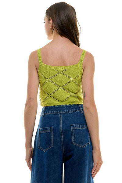 Blusa tirantes tejida