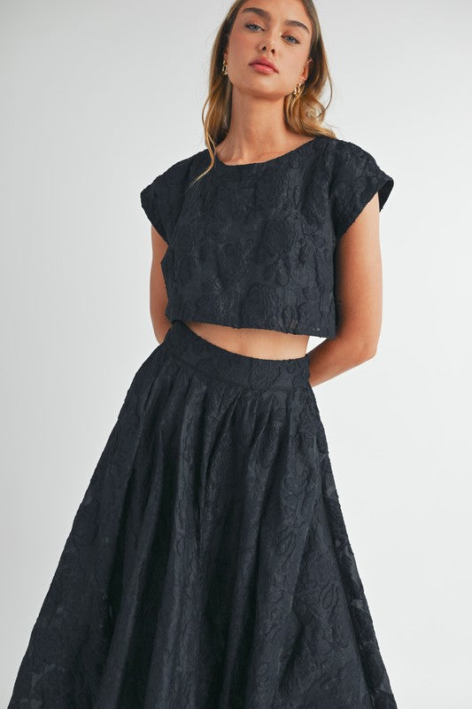 Blusa  top cuadrado rosas