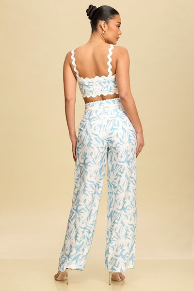 Blusa top tirantes estampado