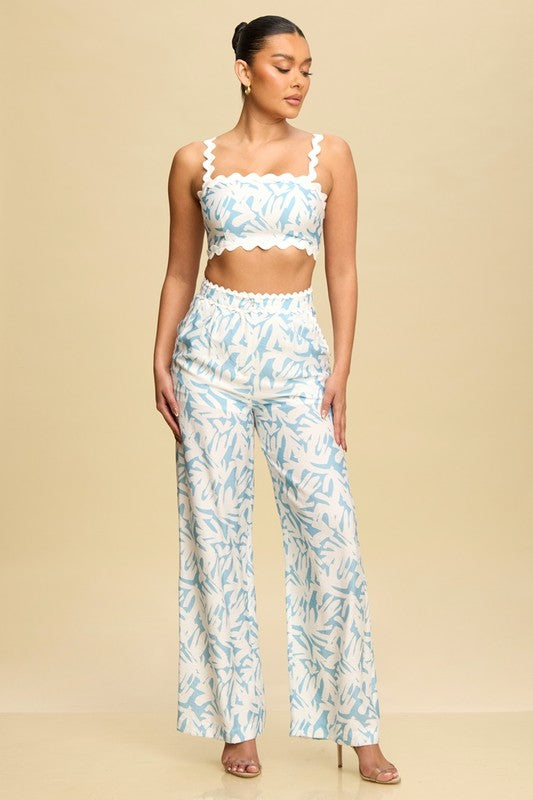 Blusa top tirantes estampado