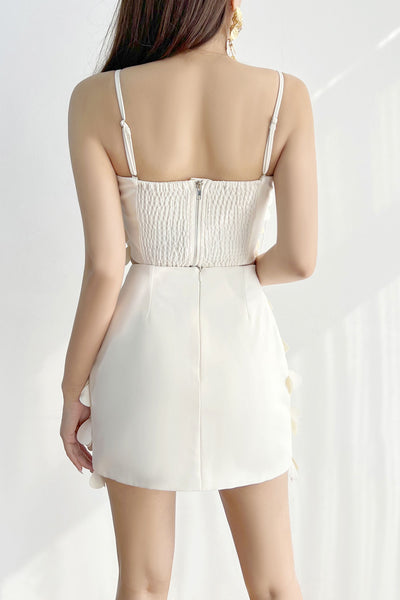 Blusa top tirantes hojas 3D