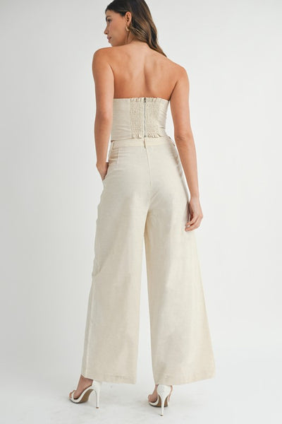Pantalon tipo lino