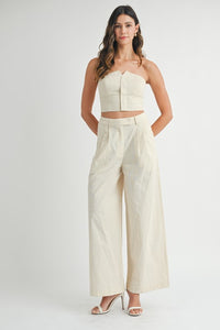 Pantalon tipo lino