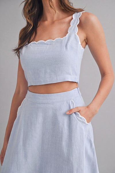 Blusa  top tirantes