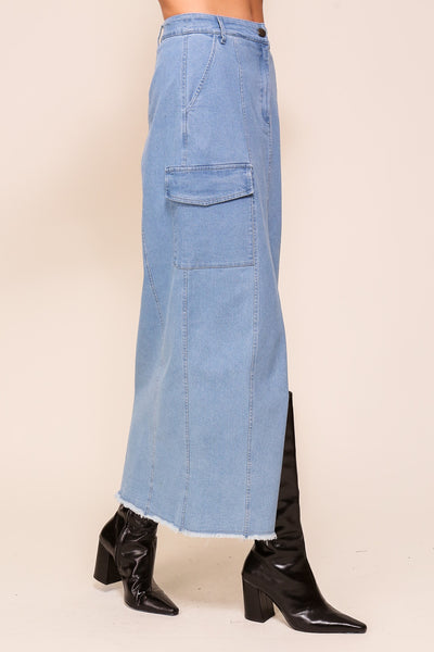 Falda maxi cargo