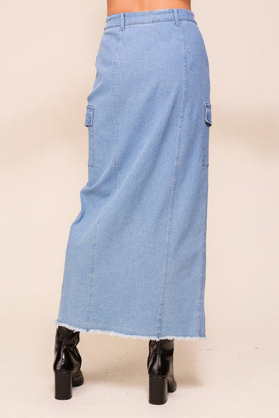 Falda maxi cargo