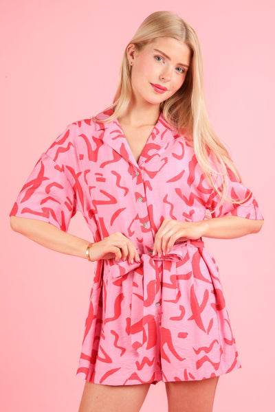 Jumper manga corta estampado