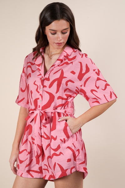 Jumper manga corta estampado
