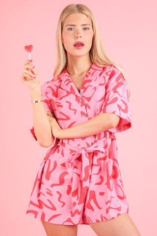Jumper manga corta estampado