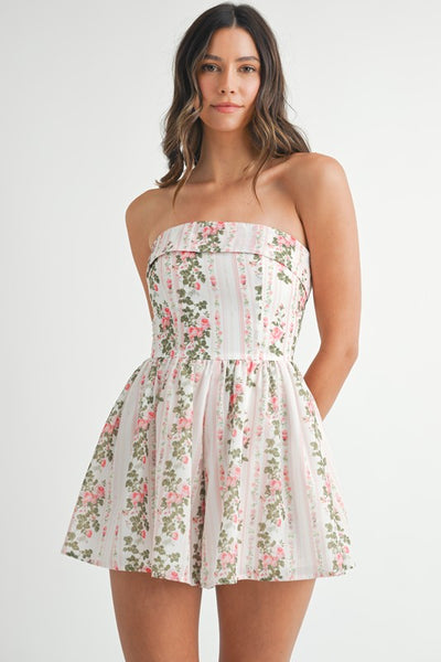 Jumper strapless floral