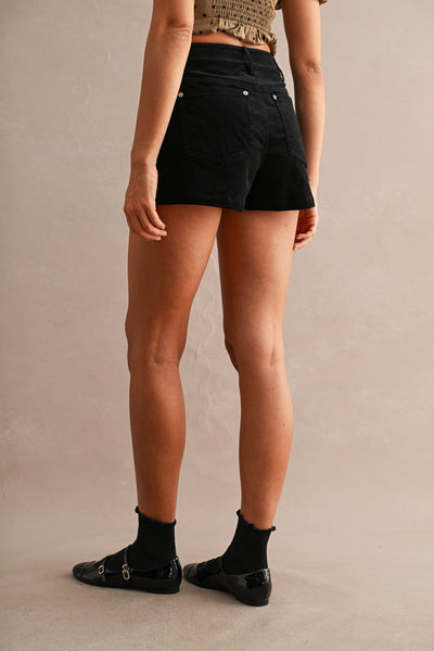Minifalda short pana lunares
