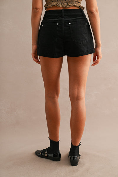 Minifalda short pana lunares