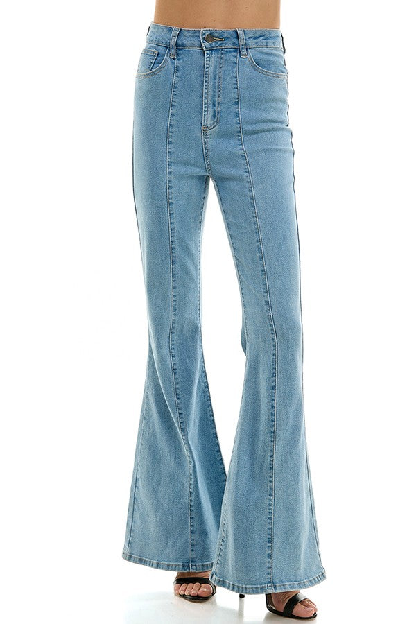 Pantalon mezclilla pata de elefante