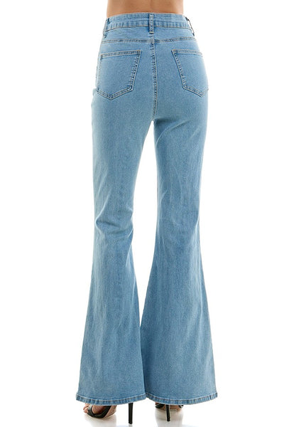 Pantalon mezclilla pata de elefante