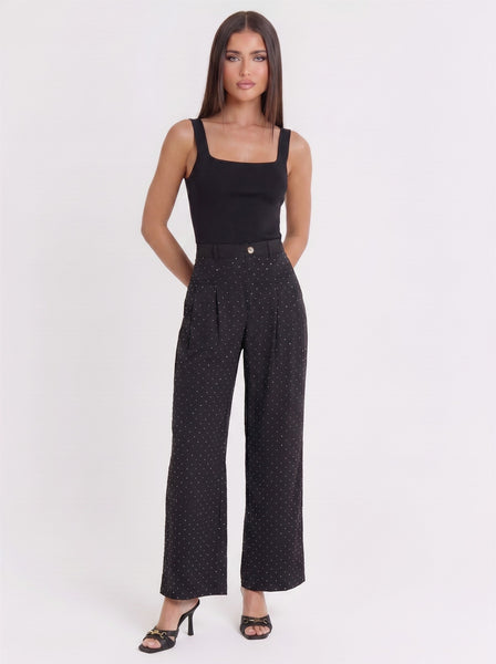 Pantalon  vestir con brillos