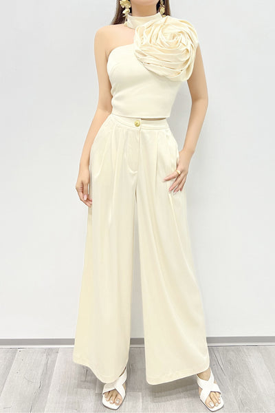 Pantalon satin recto