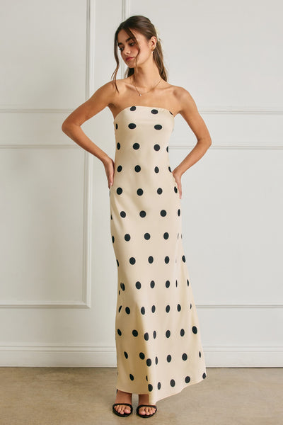 Vestido  largo lunares